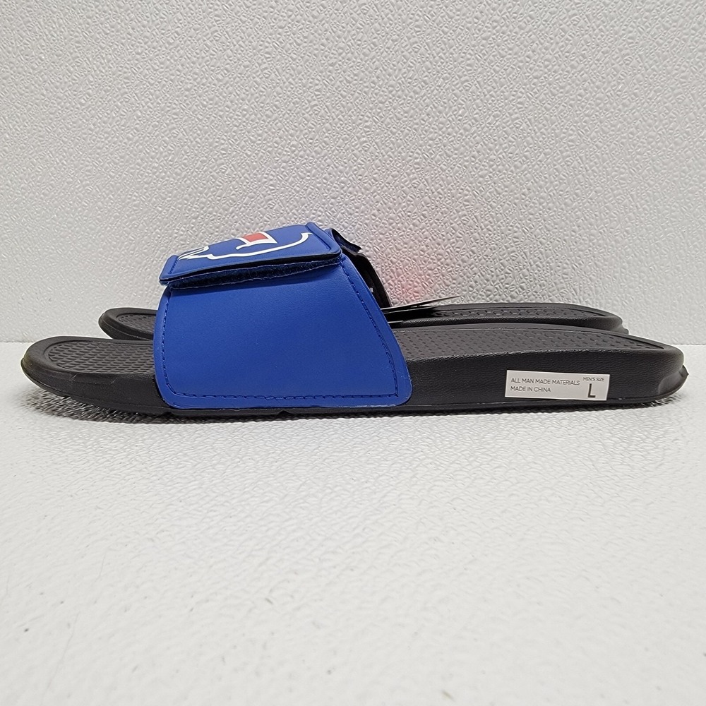 Buffalo Bills NWT Foco NFL Size L Hook & Loop Adjustable Strap Slides Sandal - Picture 8 of 14